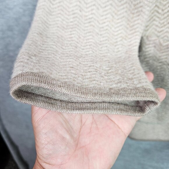 Madewell 100% Merino Herringbone Mattson Sweater One bottom Coat Women's Size S - Picture 8 of 12